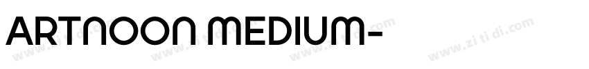 ARTNOON MEDIUM字体转换